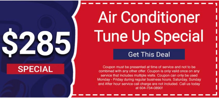 air conditioner tune up special  in Vancouver,BC